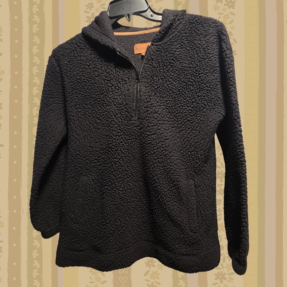 Koolaburra by UGG Fuzzy Sherpa Quarter-Zip Hoodie - XS